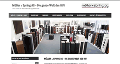 Desktop Screenshot of mueller-spring.ch