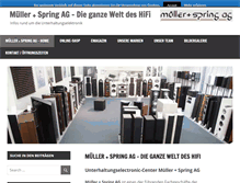 Tablet Screenshot of mueller-spring.ch